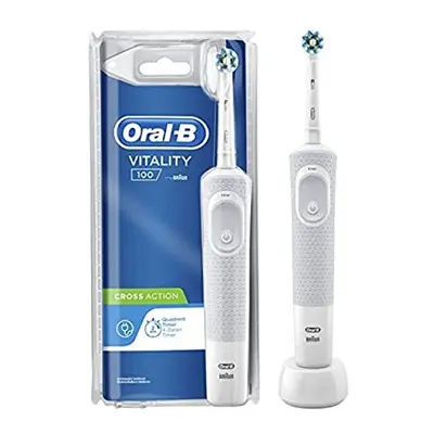 Oral-B Vitality Cross Action Electric Rechargeable Toothbrush - White