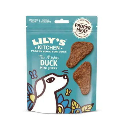 Lily's Kitchen Dog Treats The Mighty Duck Mini Jerky 70g (Pack of 8)