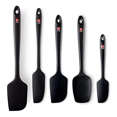 DI ORO 5-Piece Silicone Spatula Set - 315C Heat Resistant Non Stick Rubber Kitchen Spatulas for 