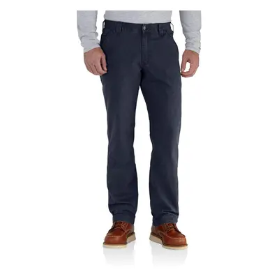 Carhartt Mens Rugged Flex Relaxed Fit Canvas Work Utility Pants Navy 46W X 30L US