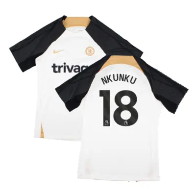 (XXL) Chelsea Strike Training Shirt (White) (Nkunku 18)