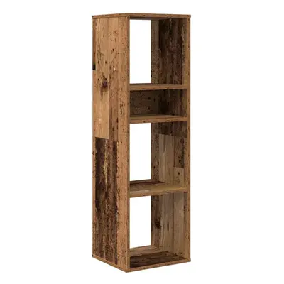 (old wood) vidaXL Book Cabinet Highboard Book Rack Display Storage Shelf Engineered Wood