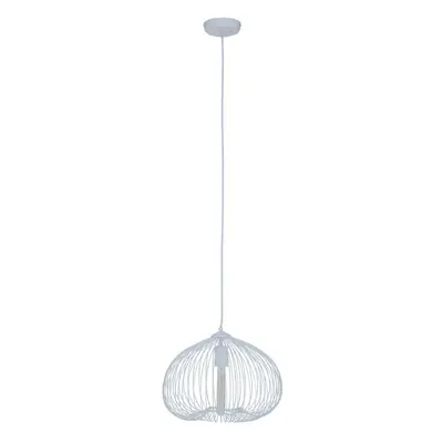 Premier Housewares Lavis Bulb White Finish Pendant Light