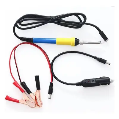 (2.5m silicone wire set) DC 12V Portable Low Voltage Iron Soldering Iron Car Battery 60W Welding