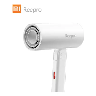 (white) Reepro Mini Hair Dyer Travel Electric Hairdryer Quick Dry 1300w High Power Anion Portabl