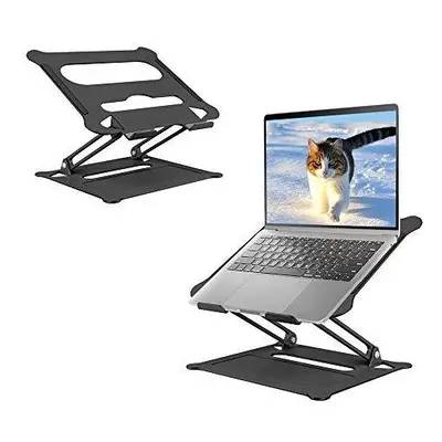 Laptop Stand Holder - FOGORY Aluminum Foldable Portable Ventilated Desktop Laptop Holder, Ergono