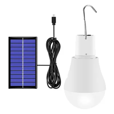 LED Bulb Rechargeable Waterproof Energy Saving IP20 Solar Light Solar Panel Powered for Yard Hik