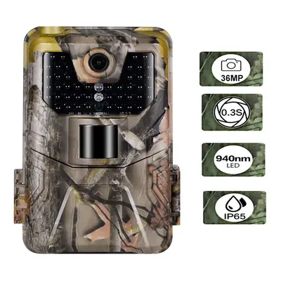 36MP 2.7K Wildlife Trail Camera Photo Traps Night Vision Hunting Cameras Wireless Tracking Surve