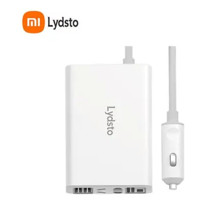 (white) New Xiaomi Lydsto Car Inverter Fast Charging Standard 12v To 220v 100w High Power Output