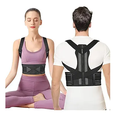 Aollop Posture Corrector for Men and Women Spine Back Support AdjustableÂ Back Brace for Improvi