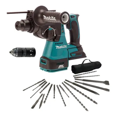 Makita DHR243Z 18V LXT Lithium Ion Mode SDS Rotary Hammer Drill + 17PC SDS KIT