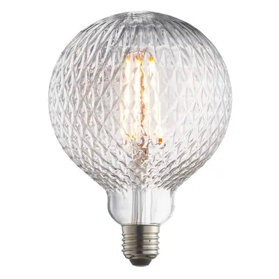 LED Filament Lamp Bulb Clear Glass 4W LED E27 Warm White Facet Bulb