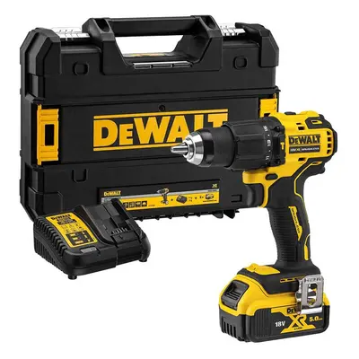 Dewalt DCD709P1T 18v XR Brushless Compact Combi Hammer Drill Tstak - x 5.0ah