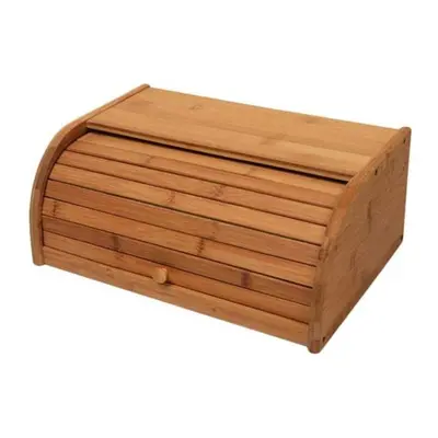 1pc Wooden Kitchen Bread Box Household Storage Bin Practical Food Container Fruit Storage Box Or