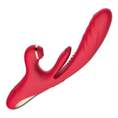 (red) Thrusting Dildo Vibrator Thrusting Vibrating Pulsating Sucking Vibrators With Adult Toys, 