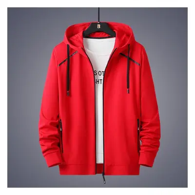 (red, 7XL) Autumn And Winter Men &apos;s Clothing Jacket Large Size Casual Fashion Solid Color S