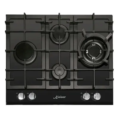 Kaiser Grand Chef Turbo Romb Burner 60cm Gas Hob - Black