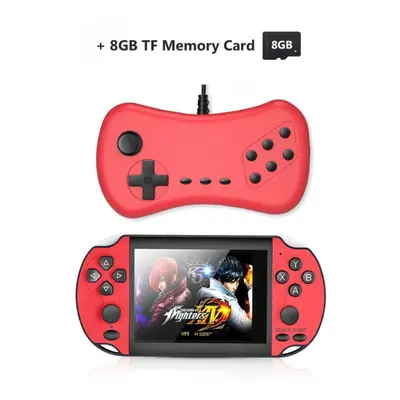 (red, double) Retro Handheld Game Player Built-in Games Game X7 Plus Portable Console Audio Vide