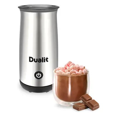 (Chrome) Hot chocolate maker - 250ml capacity - powder, chunks and chopped chocolate - velvety h