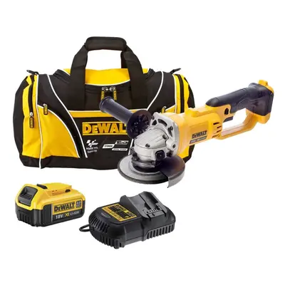 Dewalt DCG412M2 18v XR Cordless Angle Grinder 125mm + x 4.0ah Batt Charger Bag