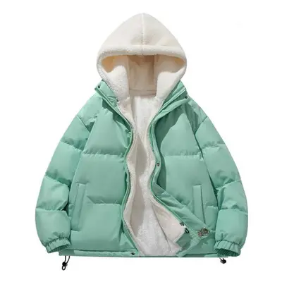 (green, 3XL) Autumn And Winter Warm Winter Cotton-padded Jacket For Men And Women Padded Jacket 