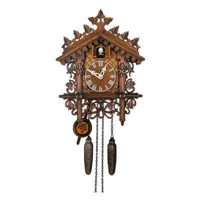 Black Friday Cuckoo Clock Traditional Chalet Forest House Clock Handcrafted Wooden Wall P-endulu