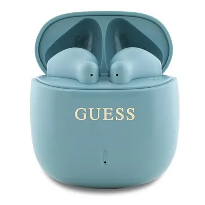 Guess Printed Classic Logo TWS Wireless Earphones Turquoise - GUTWSJ14ESGQ