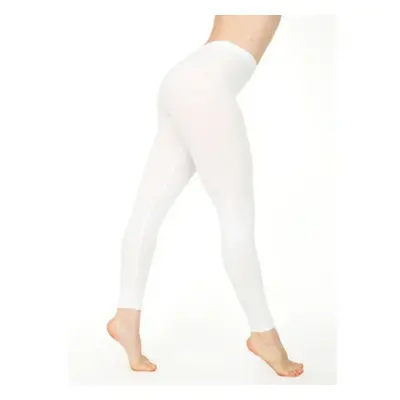 (White, L) Women High Waist Yoga Fitness Pants Stretch Leggings