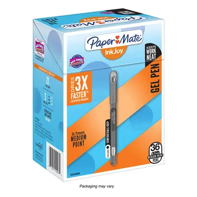 Paper Mate InkJoy gel Pens Medium Point 07mm capped count Black