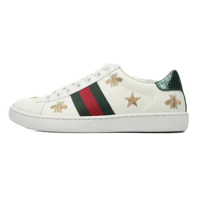 (EUR SIZE 40) GUCCI Bee Embroidered Fashion Board Shoes P360