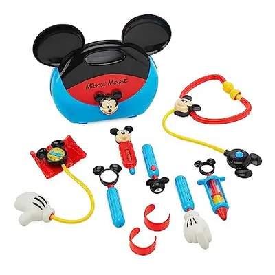 Official Mickey Mouse Doctor Playset for Kids, Pc., Set Includes Carry Case, Stethoscope, Thermo