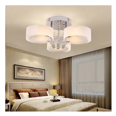 (3 Head) Modern LED Crystal Ceiling Light Chandelier Lamp