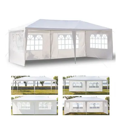 3 x 6m Four Sides Waterproof Tent with Spiral Tubes Gazebo Marquee Garden Awning Party Tent