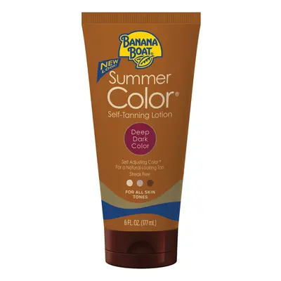 Banana Boat Summer Color SelfTanning Lotion Deep Dark Color for All Skin Tones oz