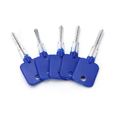 DANIU 5pcs Lock Repairing Tools Locksmith Try-Out Keys Set for Cross Lock