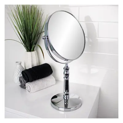 Rho Vanity Table Mirror Reversible 5x Magnification Adjustable Swivel