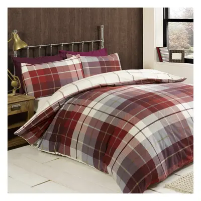 Flannelette 100% Brushed Cotton Bedding Duvet Cover Set King size