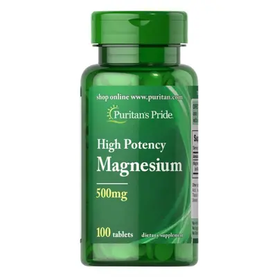 Puritan's Pride High Potency Magnesium 500mg Tablets 100's