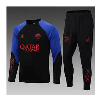 (Small Jordan Blue And Red Psg Tracksuit) PSG TRACKSUITS