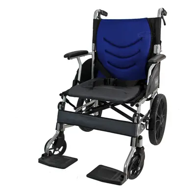 Aluminium Wheelchair Lightweight Folding Travel Aid Hand Brake Cushion