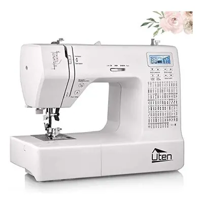 Uten Computerized Sewing Machine Portable Electronic Quilting Stitches Buttonholes Large Screen 