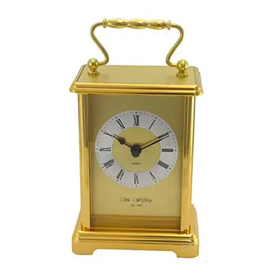 Gold Colour Two Tone Gilt Carriage Clock