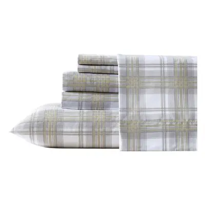 Wrangler Queen Sheet Set Silky Lightweight Bedding Set Casual Home D cor Dayton Valley Plaid Bei