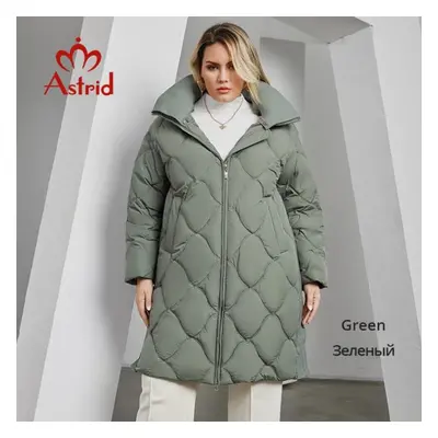 (green, 2XL) Astrid Women&apos;s Winter Jacket Plus Size Women Parka Warm Thick Bio Down Jackets