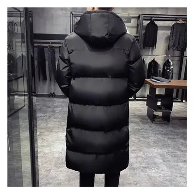 (as the picture, XXXL) Winter Casual Long Down Jacket Men&apos;s Casual Fashion Parka Men&apos;s