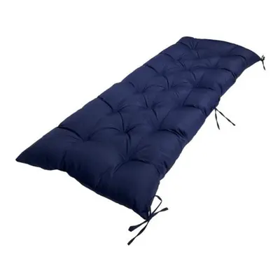 (navy blue, 2XL) Bench Seat Cushion Waterproof Sunproof Thick Elastic Soft Solid Color Cotton Fi