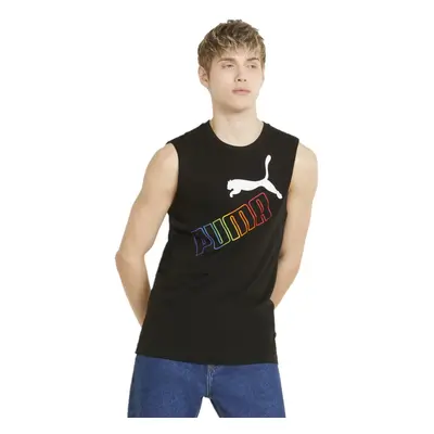 Puma Men's Essentials Sleeveless Tee Rainbow Black XX-Large