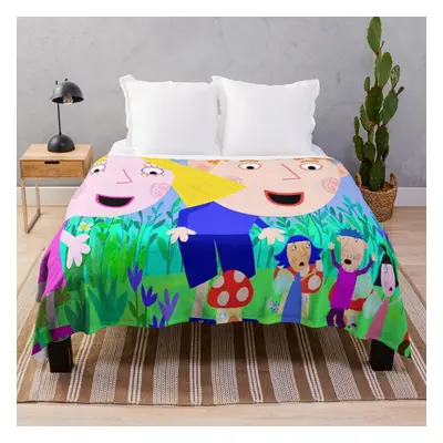 Fleece Throw Blanket Ben and Holly's little kingdom Birthday Magic characters daisy and poppy fo