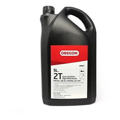 Oregon 2-Stroke Engine Oil, Self-Mixing Partly Synthetic Mineral Oil, Clean Burning, Low Smoke, 