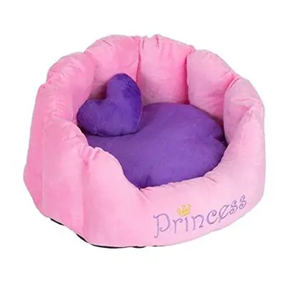 Zooplus Comfortable Snuggle Bed Princess Cats Dogs Washable (Pink)